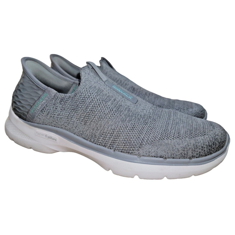 Skechers Slip-ins GOwalk 7 Women's 9.5 Gray Walking Sneakers Shoes 124569